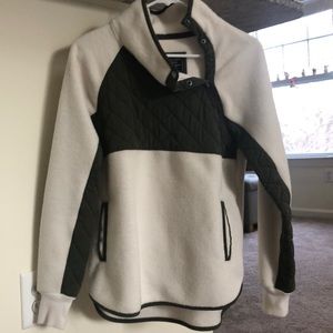 Abercrombie & Fitch Asymmetrical Snap Up Fleece